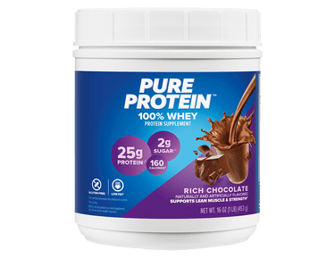 Rich Chocolate 100% Whey Protein Powder - (1 lb. Canister)